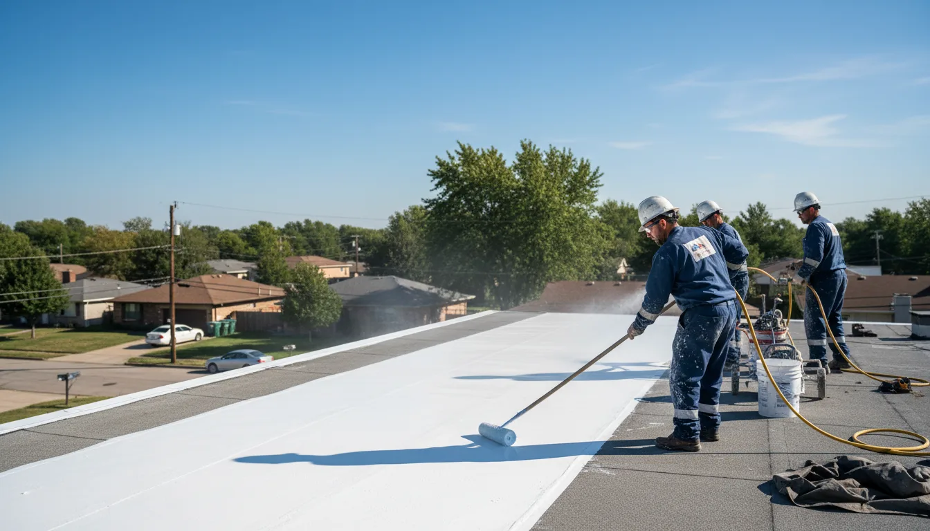 Commercial roof coating in East Schodack, NY near me